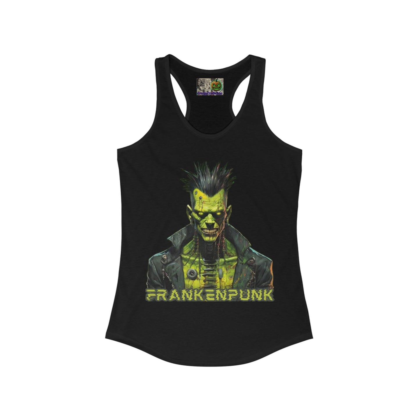 Frankenpunk Women's Racerback Tank Top by CreepyCrafts.boo