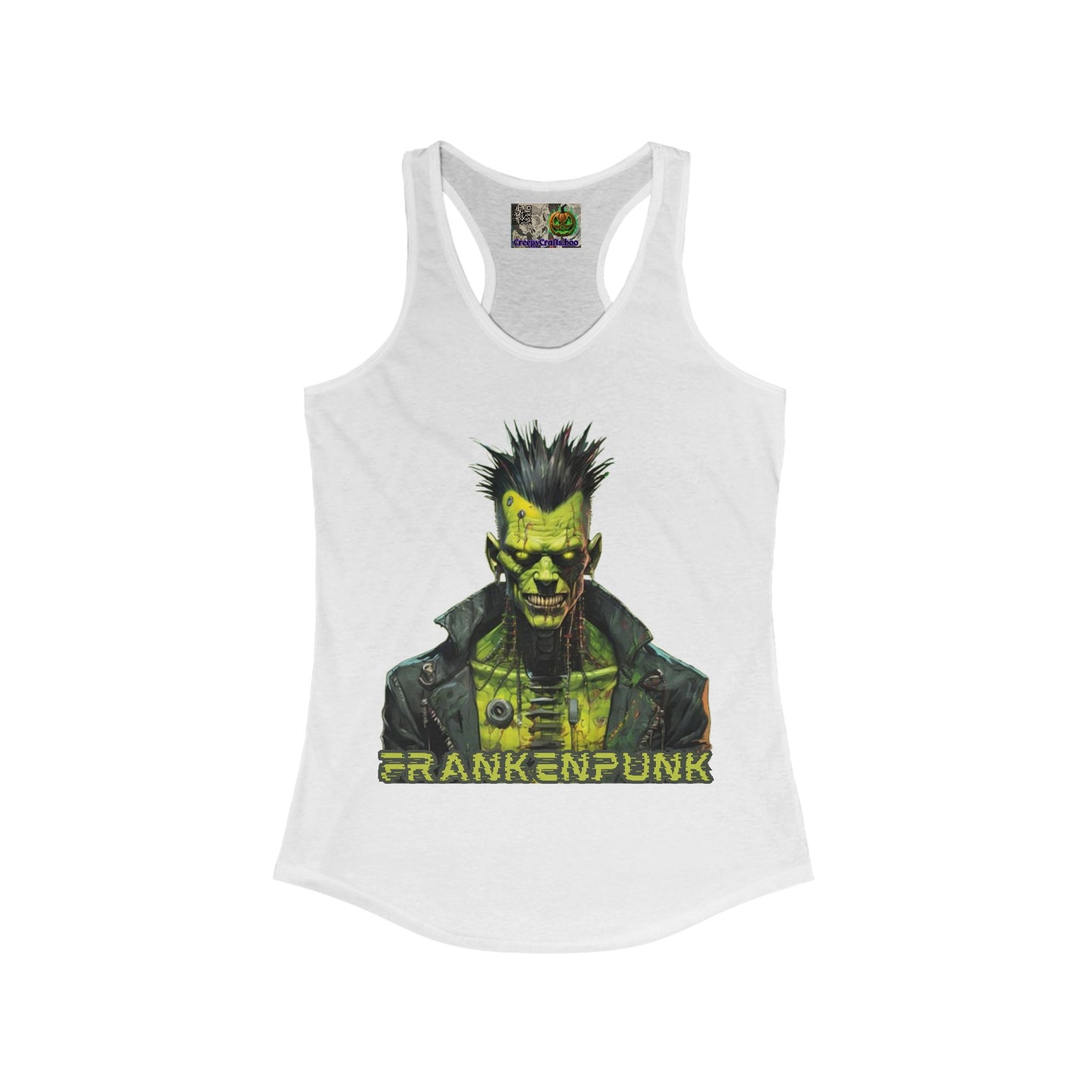 Frankenpunk Women's Racerback Tank Top by CreepyCrafts.boo