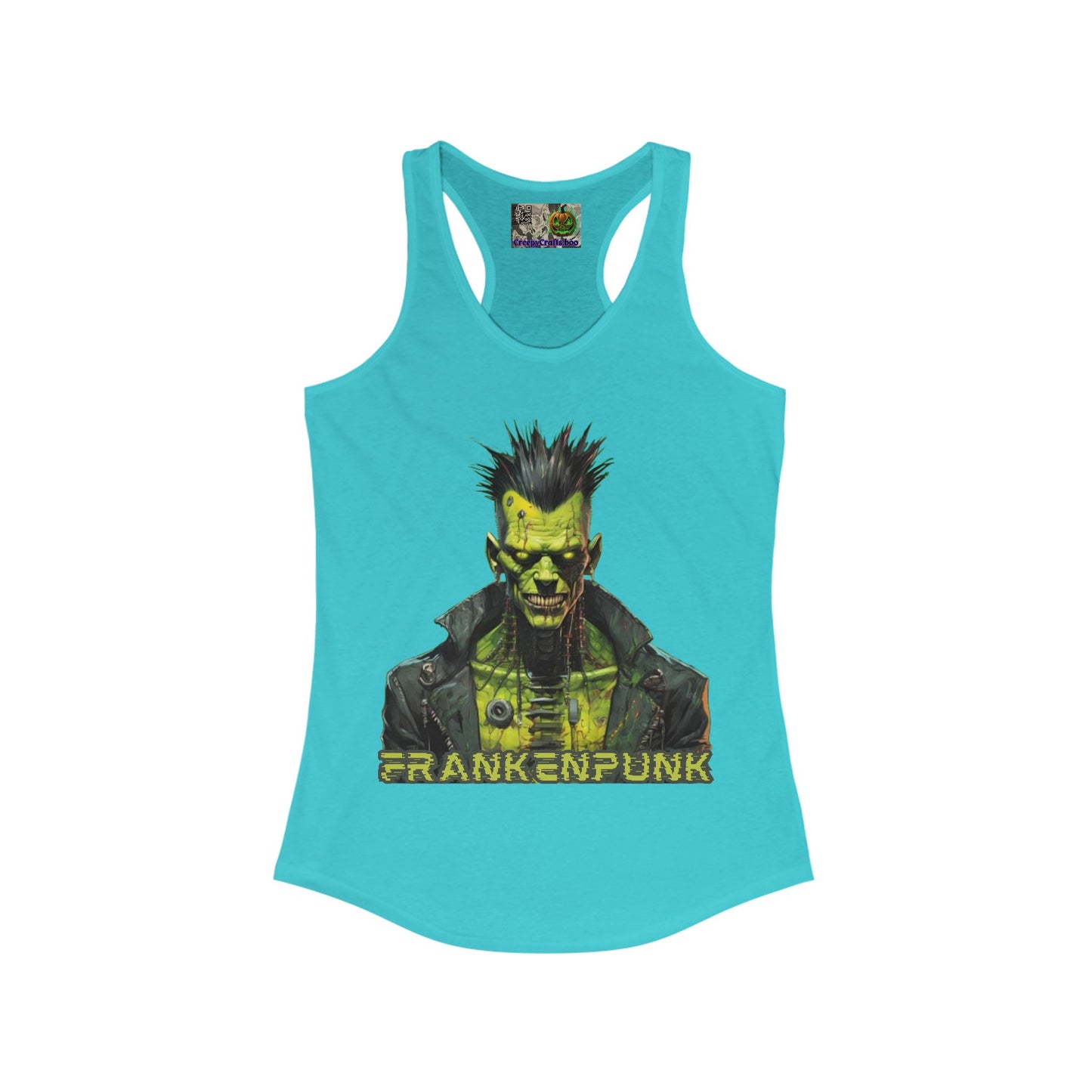 Frankenpunk Women's Racerback Tank Top by CreepyCrafts.boo