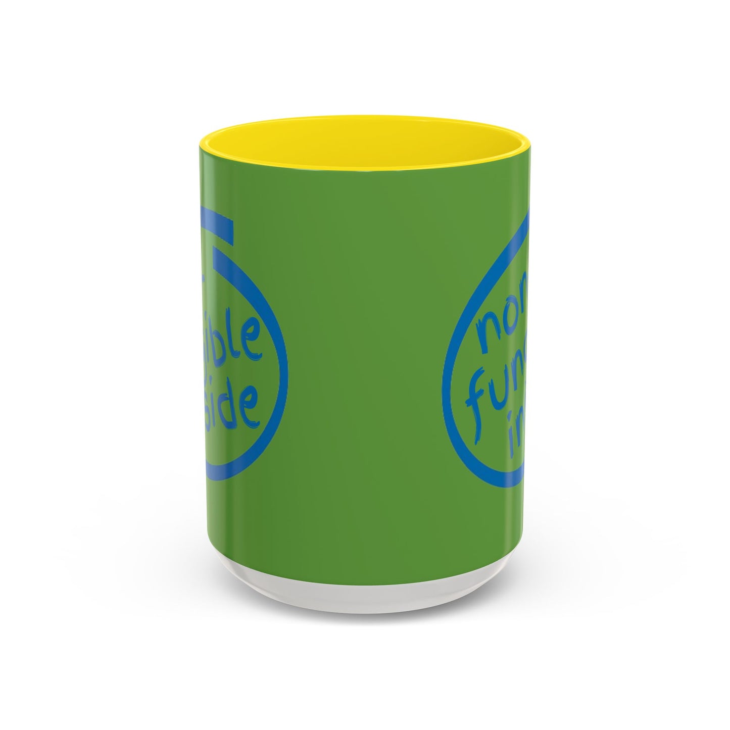 Non-Fungible Inside Green Accent Mug by cypherpunkgear.com
