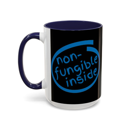 Non-Fungible Inside Black Accent Mug by cypherpunkgear.com