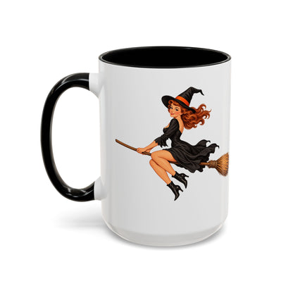Hazel Hex White Accent Mug by CreepyCrafts.boo