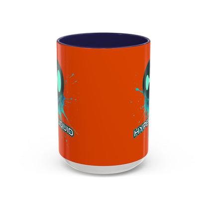HYPE Drip Orange Accent Mug by cypherpunkgear.com