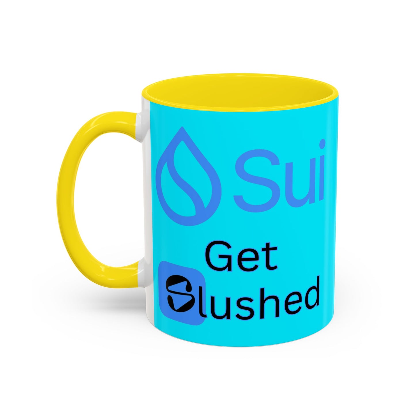 Sui: Get Slushed Light Blue Accent Mug by cypherpunkgear.com