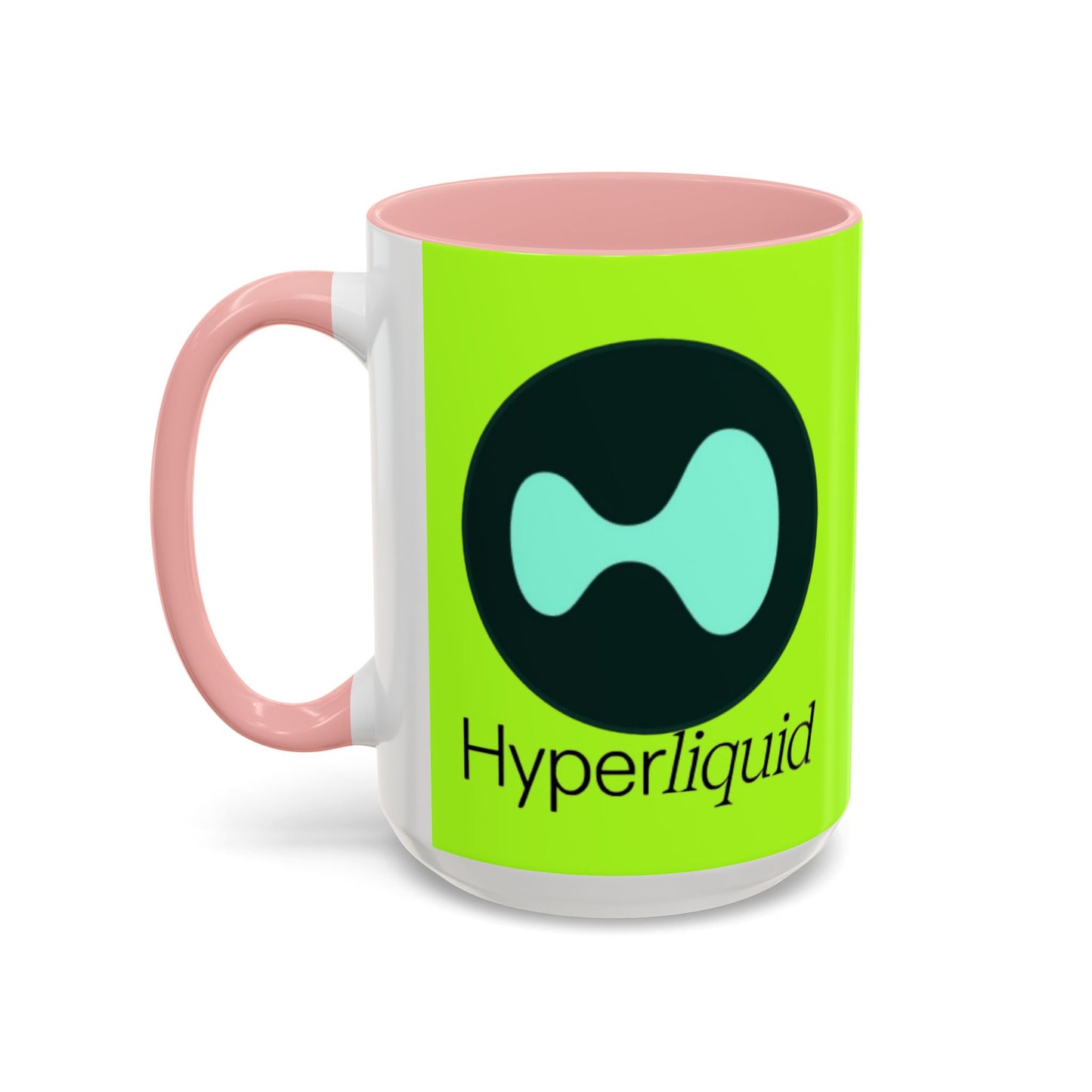 Hyperliquid Black font Green Accent Mug by cypherpunkgear.com