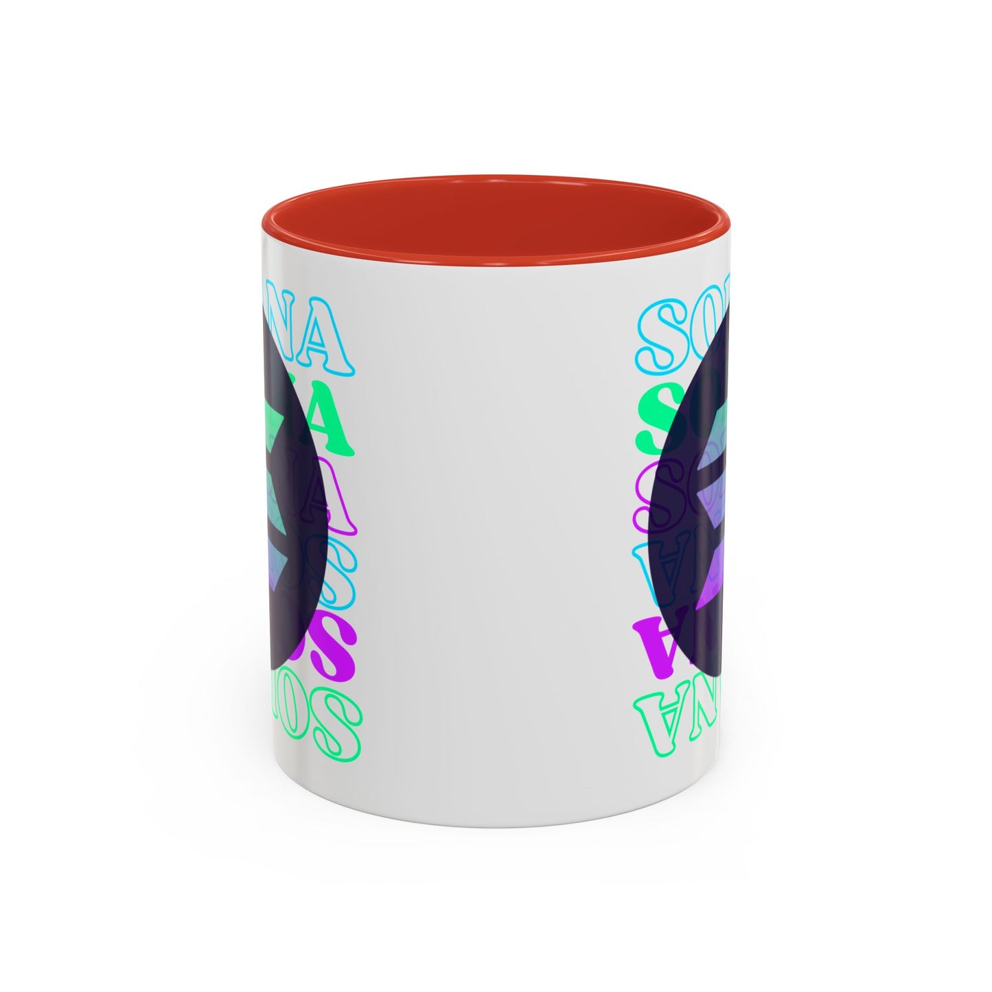 Solana Solana Solana (SOL) Accent Mug by cypherpunkgear