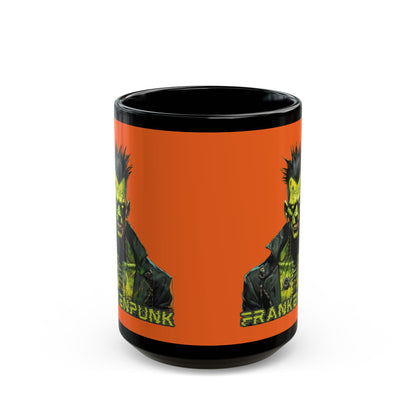 Frankenpunk Orange Mug by CreepyCrafts.boo