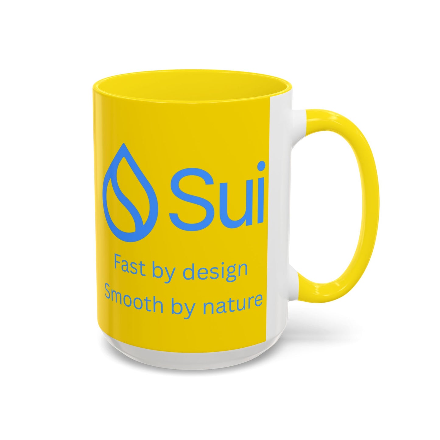 SUI Yellow Accent Mug by cypherpunkgear.com