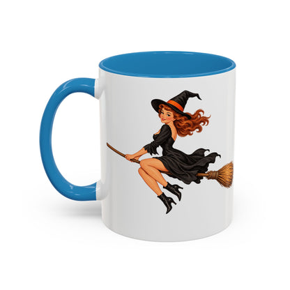 Hazel Hex White Accent Mug by CreepyCrafts.boo