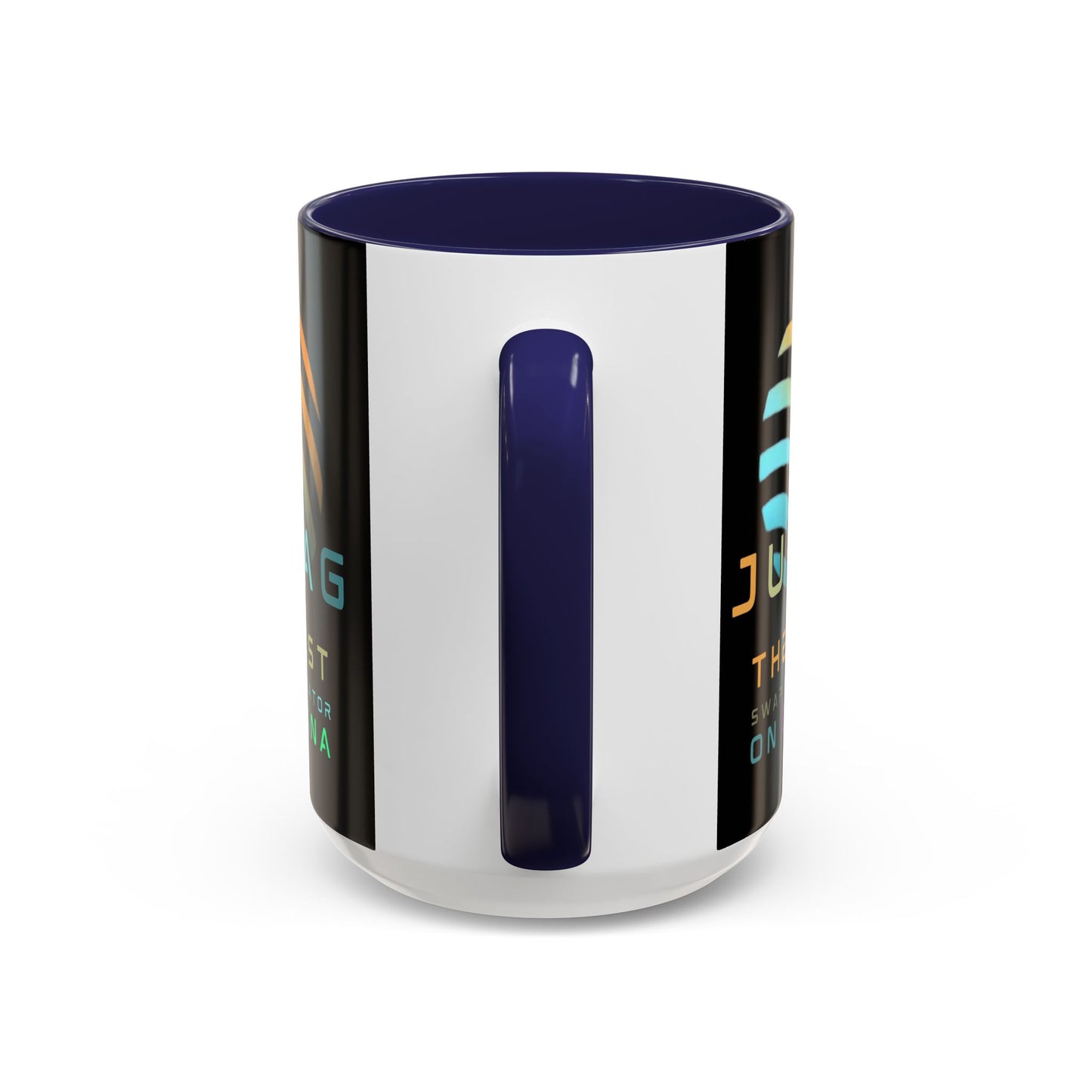 Jupiter (JUP) the best aggregator on Solana Black Accent Mug by cypherpunkgear.com