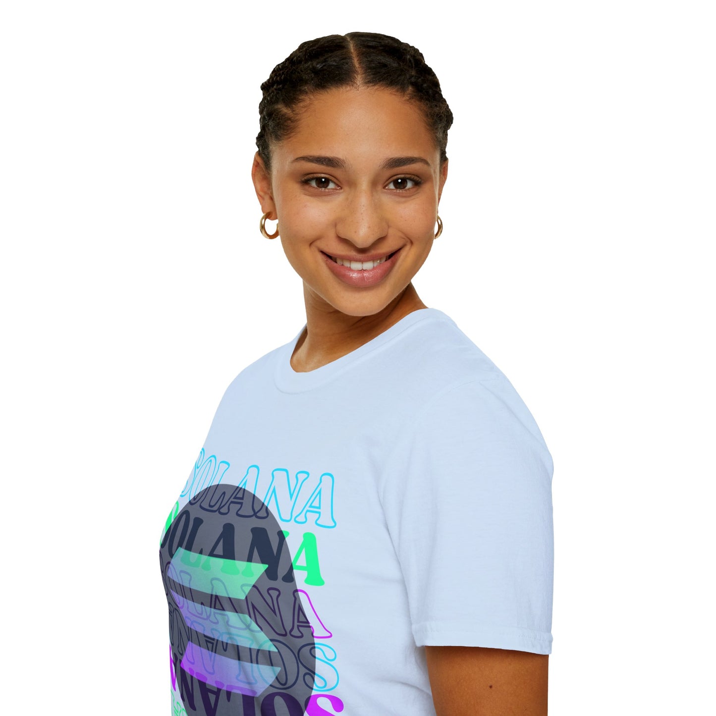 ¡Solana! ¡Solana! Solana por cypherpunkgear! Camiseta unisex de estilo suave