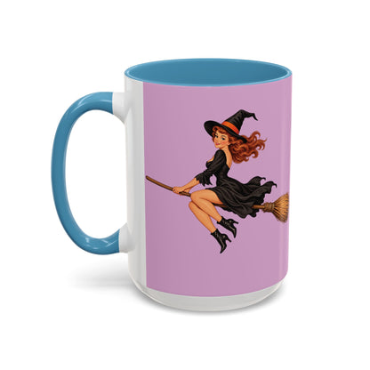 Hazel Hex Pink Accent Mug by CreepyCrafts.boo