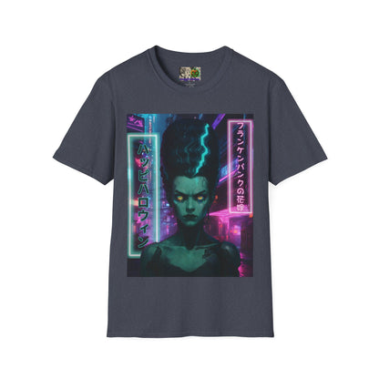 Bride of Frankenpunk Dark colors Unisex T-Shirt by CreepyCrafts.boo