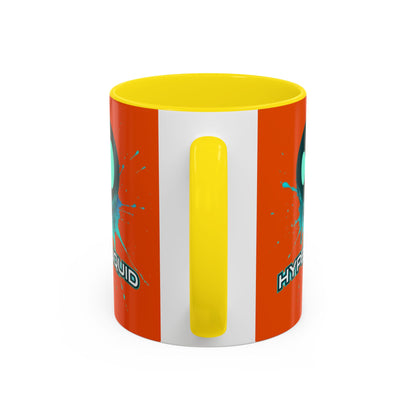 HYPE Drip Orange Accent Mug by cypherpunkgear.com