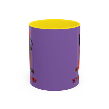 Is it Halloween yet? Light Purple Accent Mug by CreepyCrafts.boo