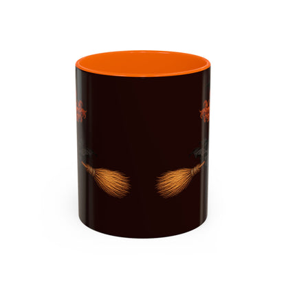 Hazel Hex Brown Accent Mug by CreepyCrafts.boo