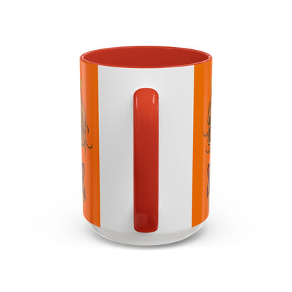 Caution, Savage Orange Accent Mug by cypherpunkgear.com