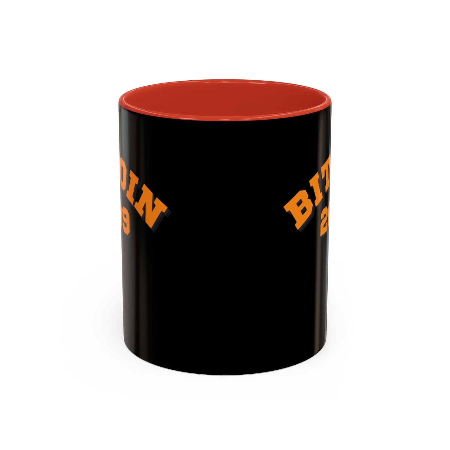 Bitcoin 2009 Black Accent Mug by cypherpunkgear.com