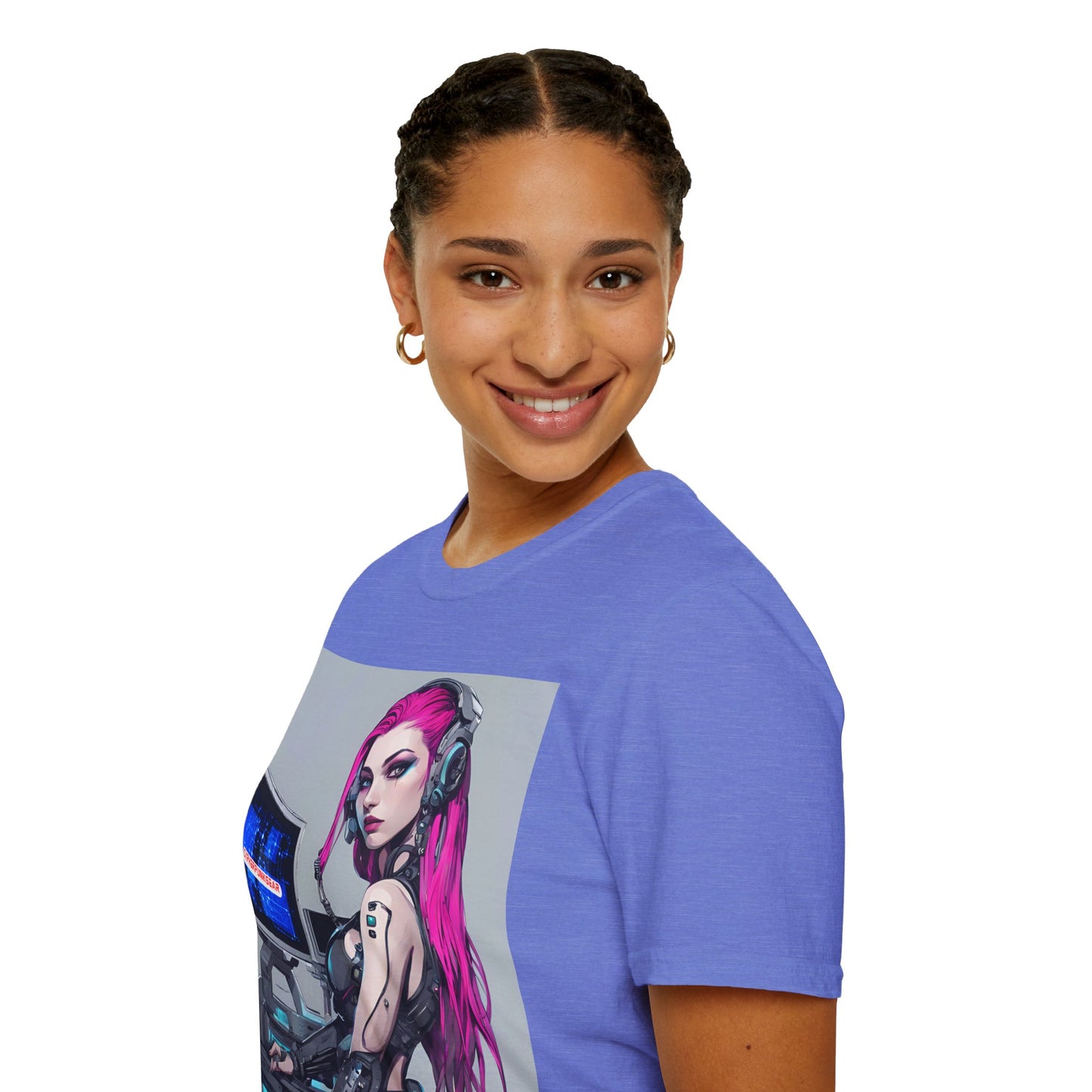 Netrunner Cyberpunk Light colors Unisex T-Shirt by cypherpunkgear.com