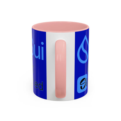 Sui: Get Slushed Dark Blue Accent Mug by cypherpunkgear.com