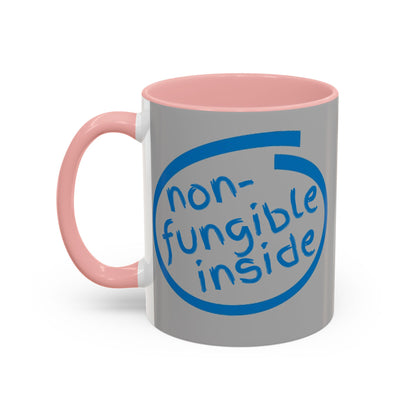 Non-Fungible Inside Grey Accent Mug by cypherpunkgear.com