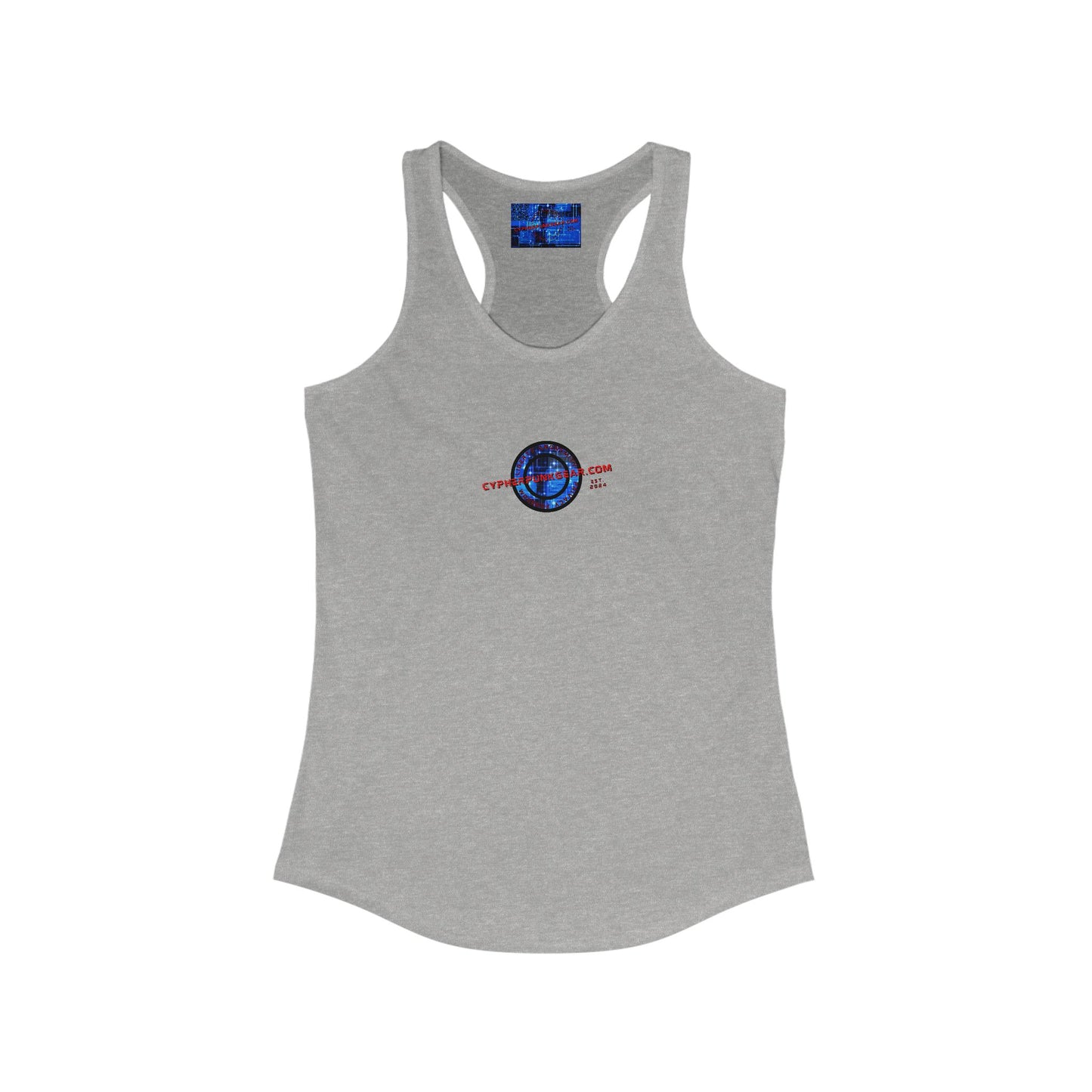 2-sided, cypherpunkgear.com Logo Women's Racerback Tank Top by cypherpunkgear.com
