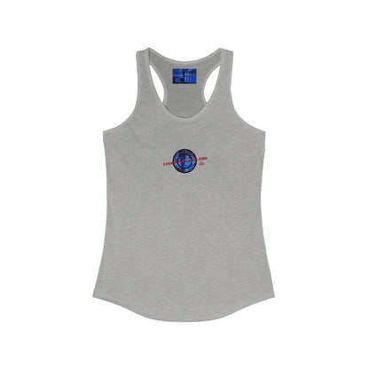 2-sided, cypherpunkgear.com Logo Women's Racerback Tank Top by cypherpunkgear.com