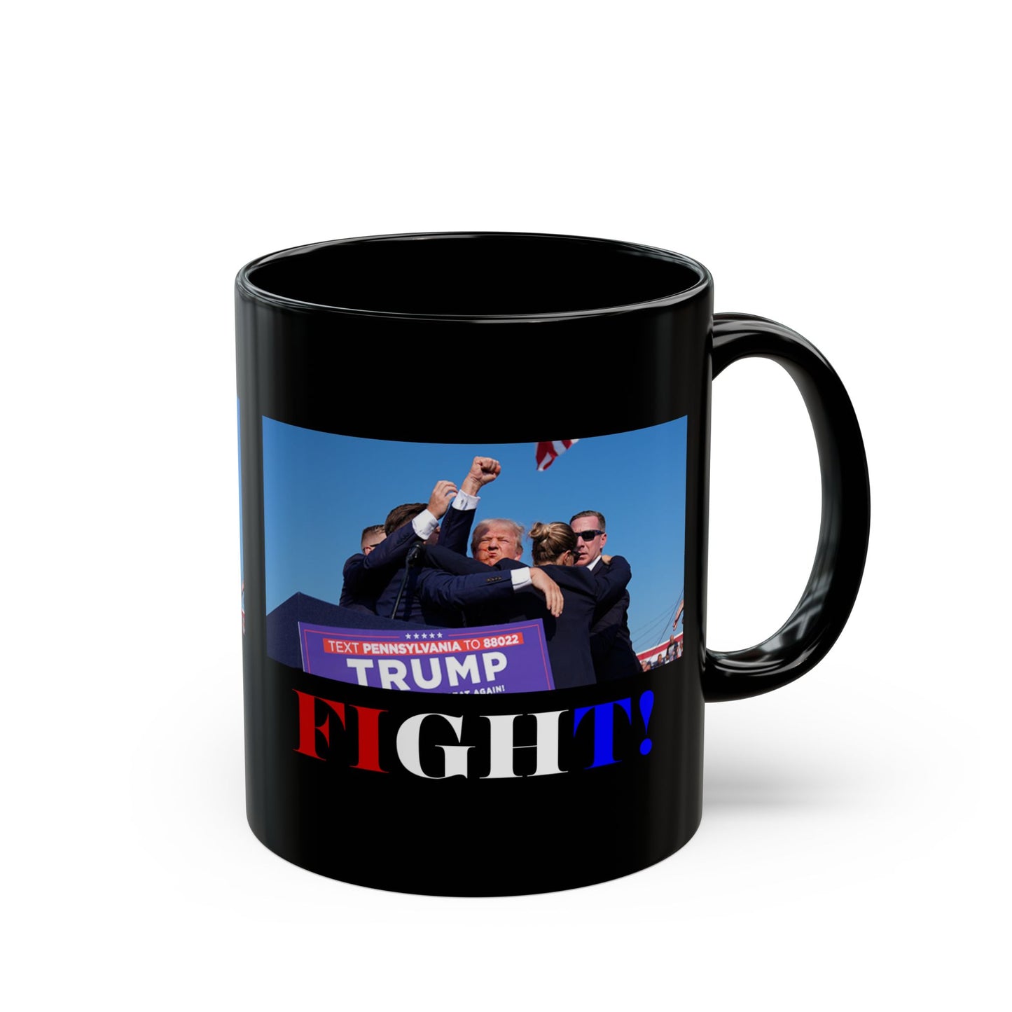 Fight! Black Mug by cypherpunkgear