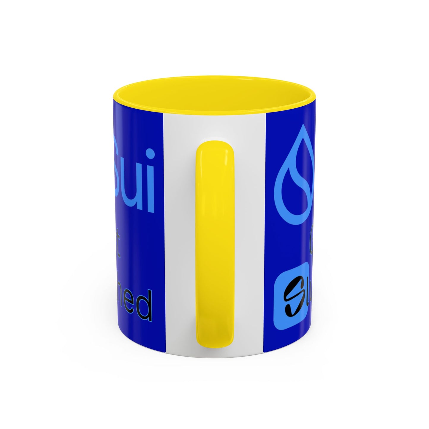 Sui: Get Slushed Dark Blue Accent Mug by cypherpunkgear.com