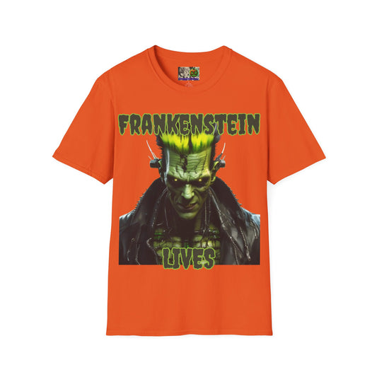 Frankenstein Lives Light colors Unisex T-Shirt by CreepyCrafts.boo