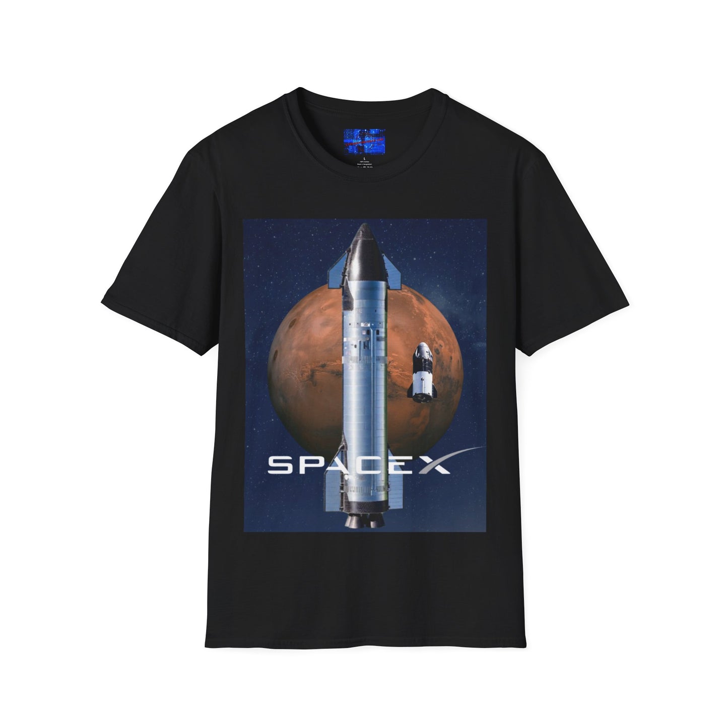 SpaceX Mars Unisex T-Shirt by cypherpunkgear.com