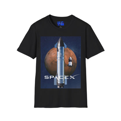 SpaceX Mars Unisex T-Shirt by cypherpunkgear.com