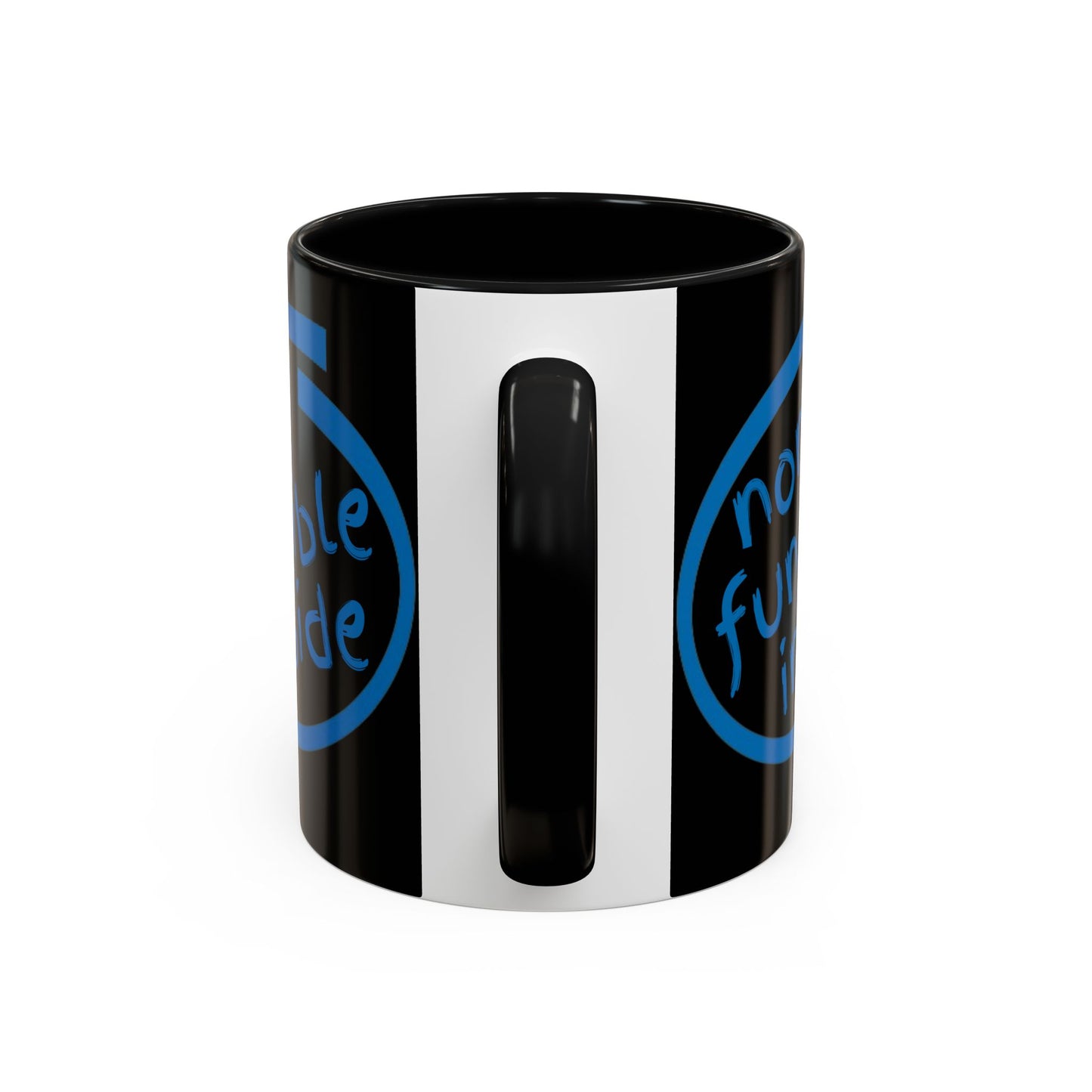Non-Fungible Inside Black Accent Mug by cypherpunkgear.com