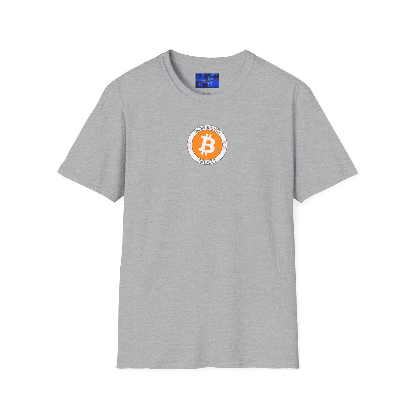 2-sided, Bitcoin, Bitcoin, Bitcoin (BTC) Light colors Unisex T-Shirt by cypherpunkgear.com