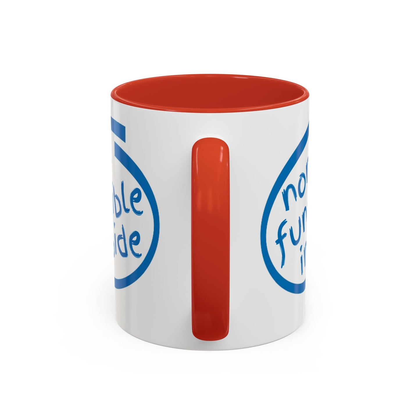 Non-Fungible Inside White Accent Mug by cypherpunkgear.com