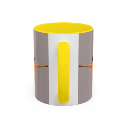 Hazel Hex Grey Accent Mug by CreepyCrafts.boo