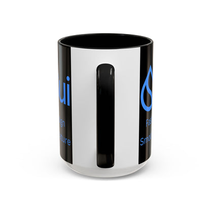 SUI Black Accent Mug by cypherpunkgear.com