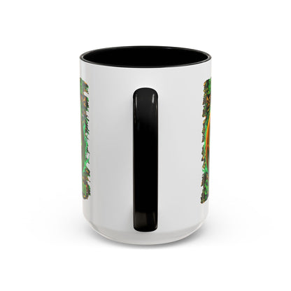 Blessed Samhain Green Jack White Accent Mug by CreepyCrafts.boo