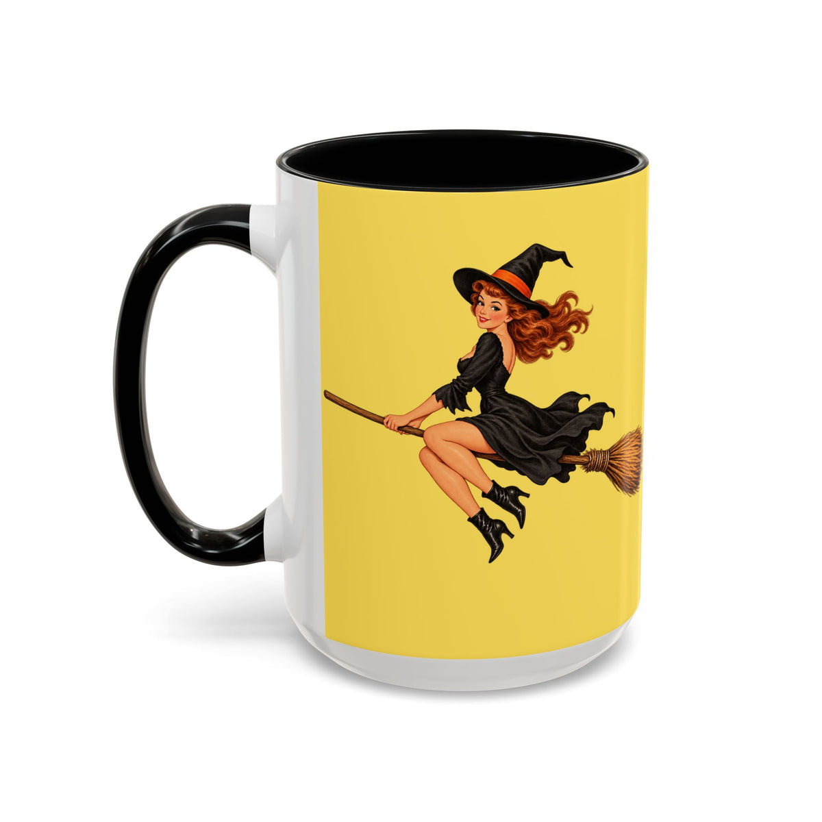 Hazel Hex Yellow Accent Mug by CreepyCrafts.boo