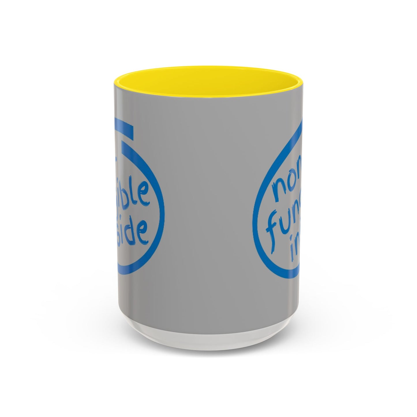Non-Fungible Inside Grey Accent Mug by cypherpunkgear.com