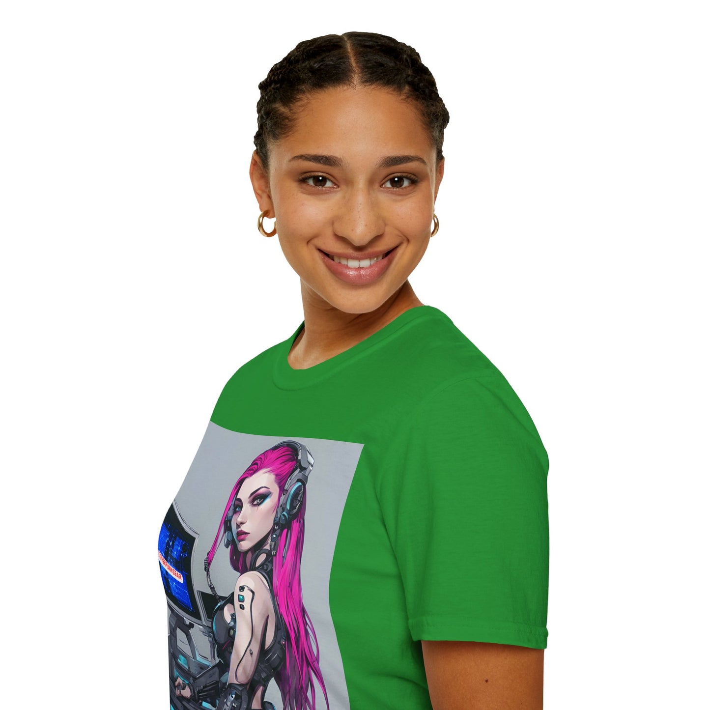 Netrunner Cyberpunk Dark colors Unisex T-Shirt by cypherpunkgear.com