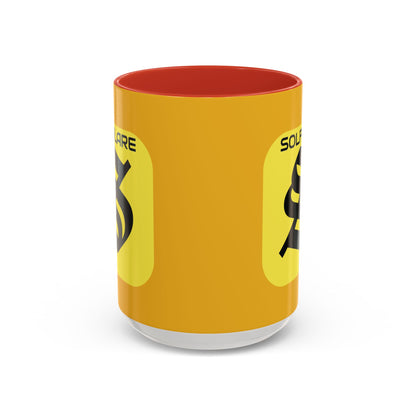 SolflareLogo Yellow Accent Mug by cypherpunkgear.com