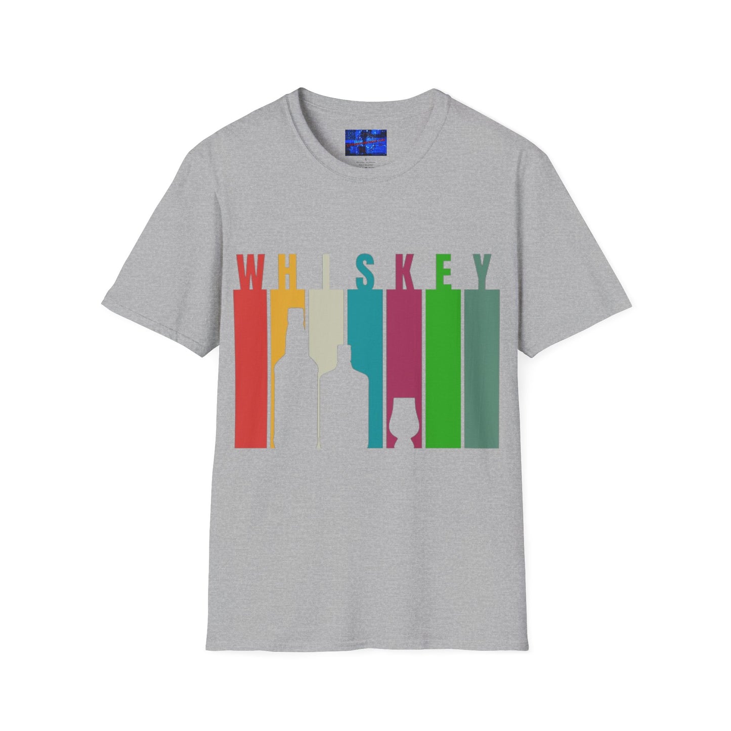 Whiskey spelled with an 'e' Light colors Unisex T-Shirt by cypherpunkgear.com
