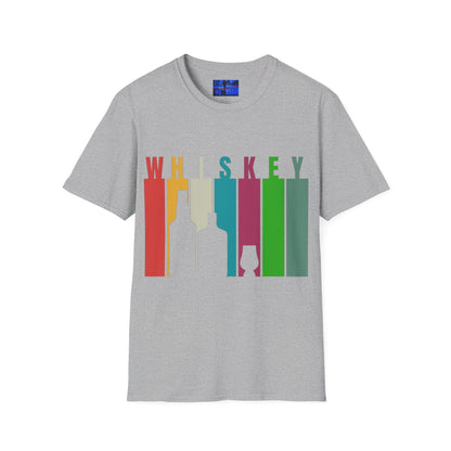 Whiskey spelled with an 'e' Light colors Unisex T-Shirt by cypherpunkgear.com