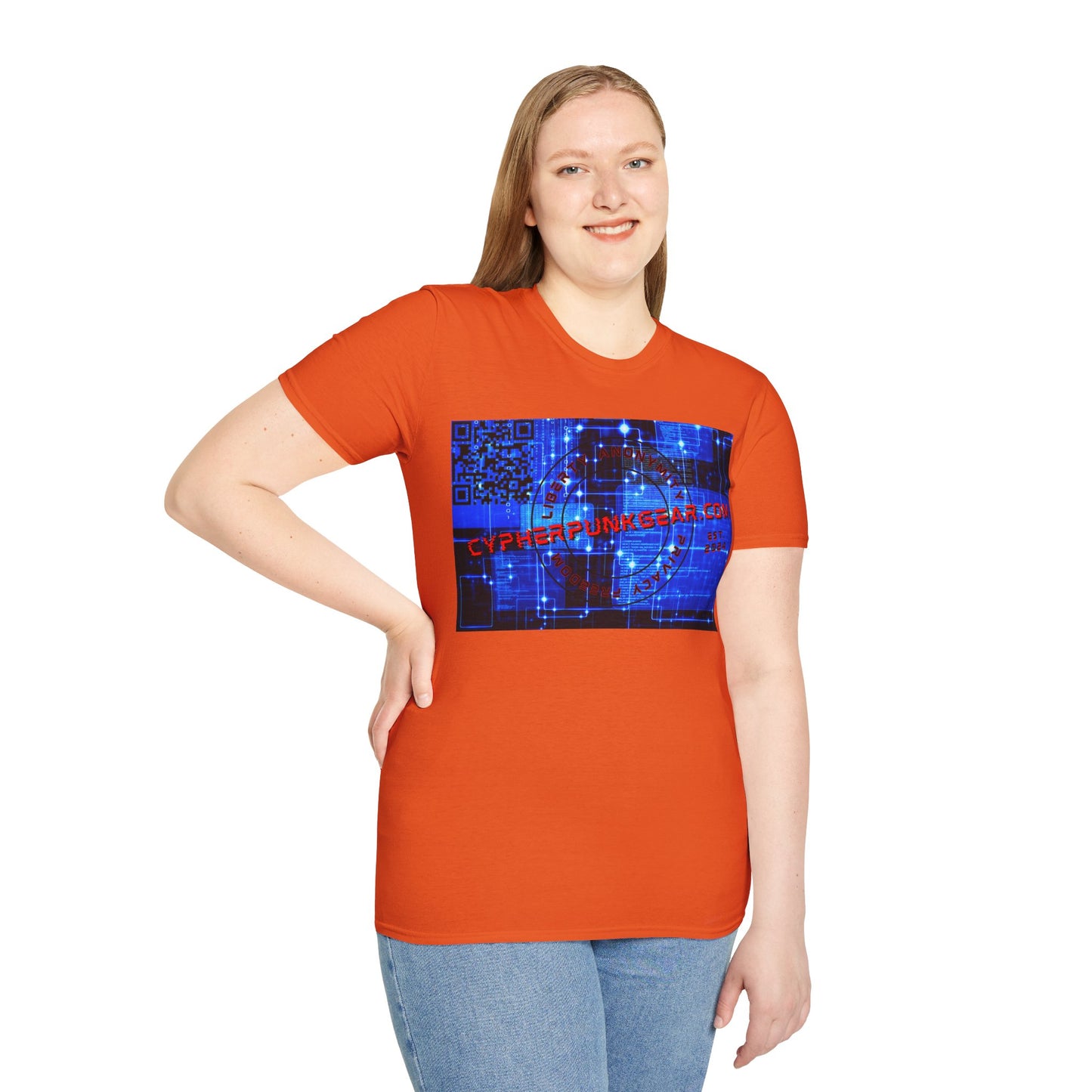 Cypherpunkgear.com logo Light colors Unisex T-Shirt by cypherpunkgear.com
