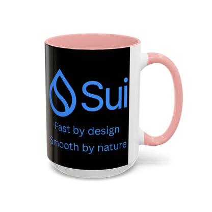 SUI Black Accent Mug by cypherpunkgear.com