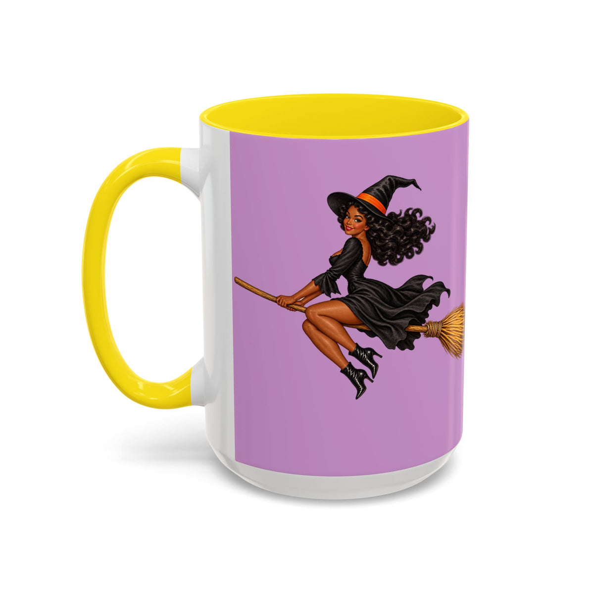 Velvet Vex Pink Accent Mug by CreepyCrafts.boo