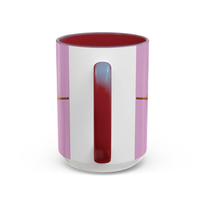 Hazel Hex Pink Accent Mug by CreepyCrafts.boo