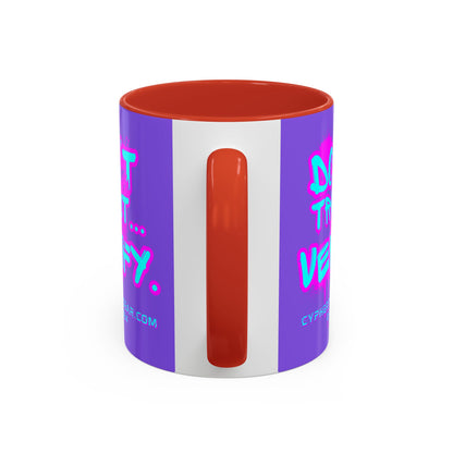 Don't Trust...Verify. Light Purple Accent Mug by cypherpunkgear.com