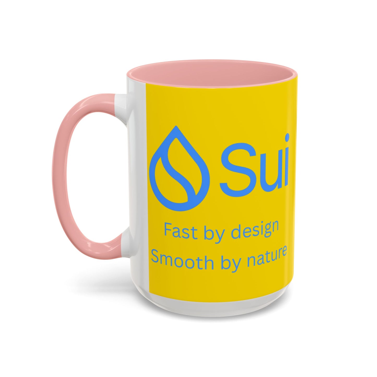 SUI Yellow Accent Mug by cypherpunkgear.com